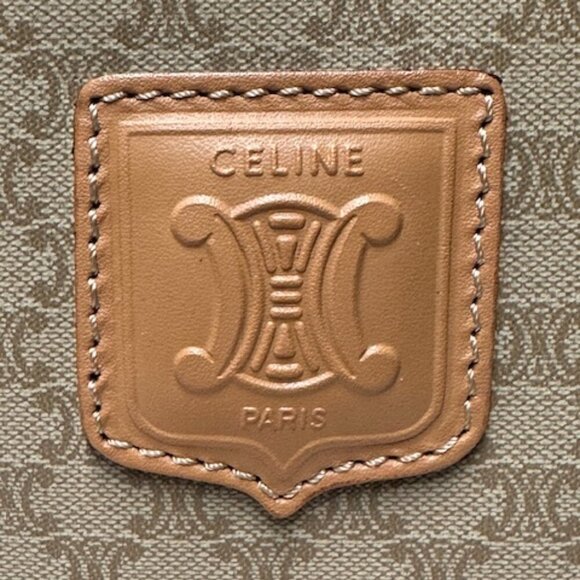 Celine Macadam Boston Bag Cream and Tan NWOT! + COA - Picture 3 of 16